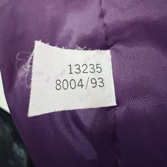 VTG 90s Lavon XL Track Suit Jacket Pants Windbreaker Retro Purple Teal Shiny Ski - Picture 9 of 16